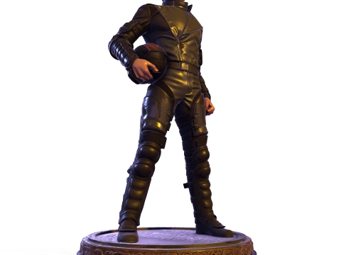 Michael Jackson Pop King Sci-Fi Soldier Statue 3D Print Model