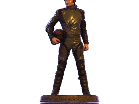 Michael Jackson Pop King Sci-Fi Soldier Statue 3D Print Model