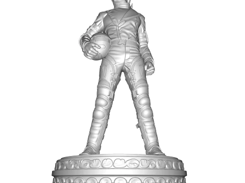 Michael Jackson Pop King Sci-Fi Soldier Statue 3D Print Model