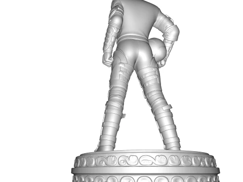 Michael Jackson Pop King Sci-Fi Soldier Statue 3D Print Model
