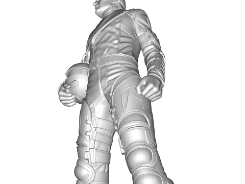 Michael Jackson Pop King Sci-Fi Soldier Statue 3D Print Model