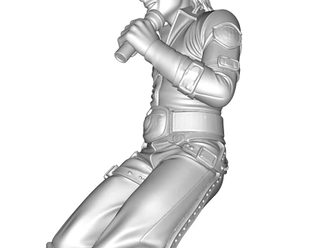 MJ PBR 1980s Pop Icon Bad Tour Dance Pose Statue STL 3D 3D Print Model