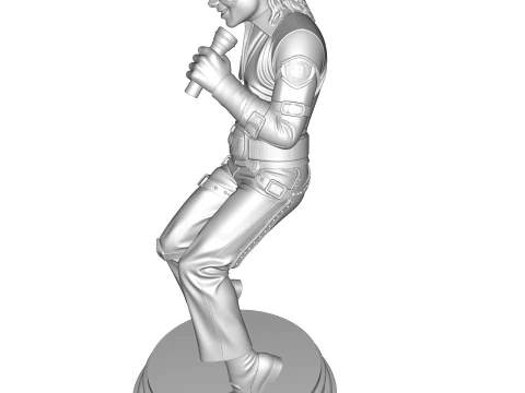 MJ PBR 1980s Pop Icon Bad Tour Dance Pose Statue STL 3D 3D Print Model