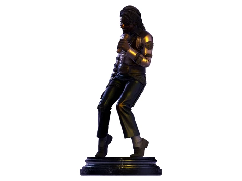 MJ PBR 1980s Pop Icon Bad Tour Dance Pose Statue STL 3D 3D Print Model