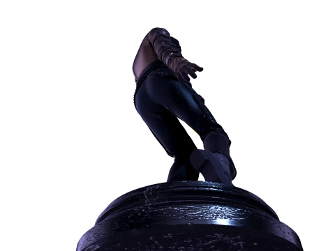 MJ PBR 1980s Pop Icon Bad Tour Dance Pose Statue STL 3D 3D Print Model