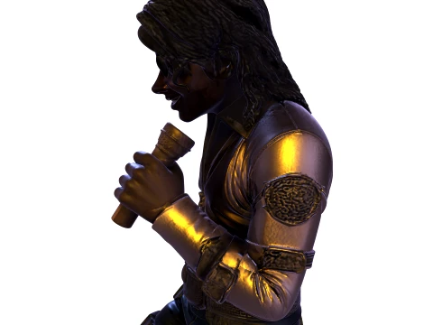 MJ PBR 1980s Pop Icon Bad Tour Dance Pose Statue STL 3D 3D Print Model