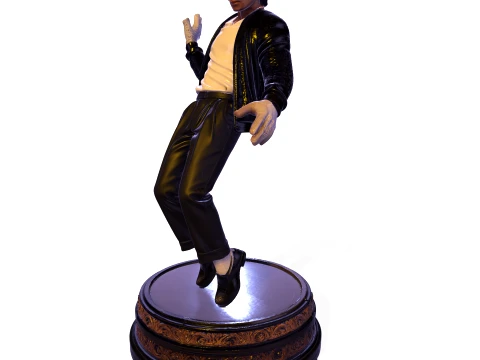 Michael jackson PBR Pop Legend Billie Jean Performance Statue 3D Print Model