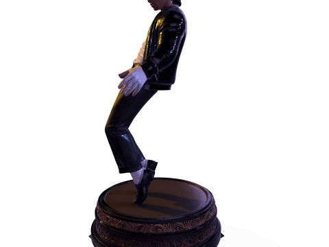 Michael jackson PBR Pop Legend Billie Jean Performance Statue 3D Print Model