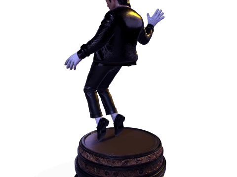 Michael jackson PBR Pop Legend Billie Jean Performance Statue 3D Print Model