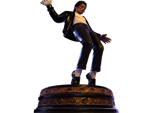 Michael jackson PBR Pop Legend Billie Jean Performance Statue 3D Print Model