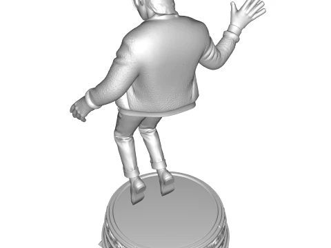 Michael jackson PBR Pop Legend Billie Jean Performance Statue 3D Print Model