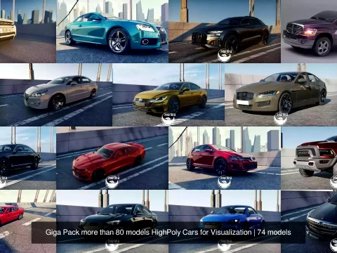 Premium 40 HighQuality 3D Vehicle Models Bundle Pack 3D Model