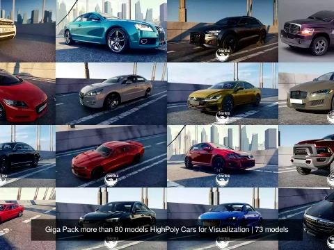 Premium 40 HighQuality 3D Vehicle Models Bundle Pack 3D Model