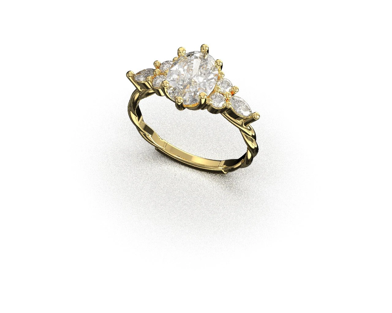 The Ring 3D Print Model .c4d .max .obj .3ds .fbx .stl .blend 