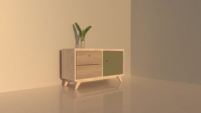 Shelf 3D Model .c4d .max .obj .3ds .fbx .stl .blend 
