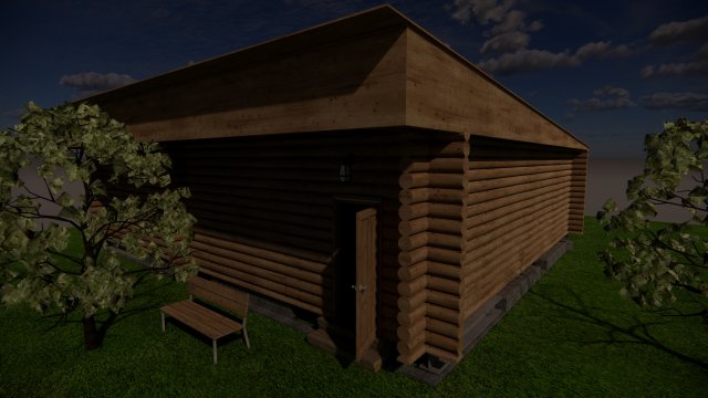 Selling a bathhouse project 3D Model .c4d .max .obj .3ds .fbx .stl .blend 