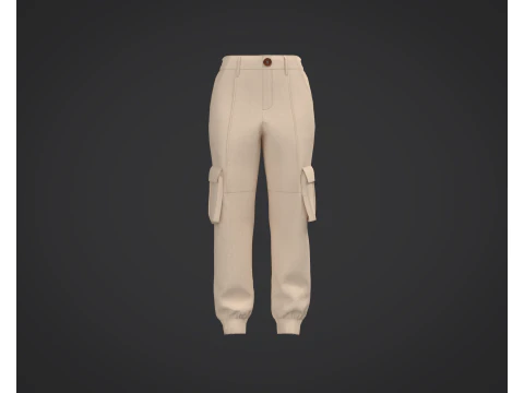 Modello 3D di pantaloni cargo Modello 3D