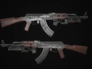 PBR Weapons pack vol 01 3D Model