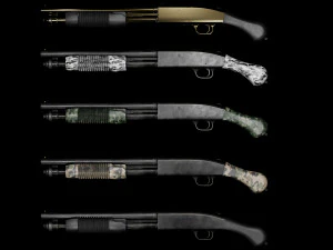 Weapons bundle pack vol 02 3D Model