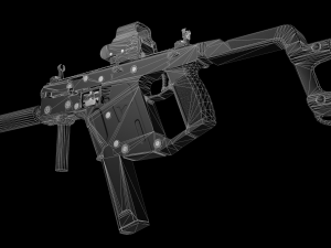 KRISS VECTOR lowpoly model 3D Model