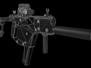 KRISS VECTOR lowpoly model 3D Model