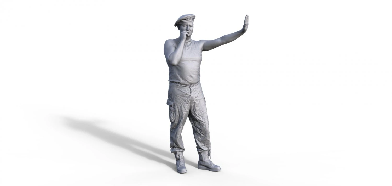 Passenger Russian soldier Typ C 3D Print Model .c4d .max .obj .3ds .fbx .stl .blend 