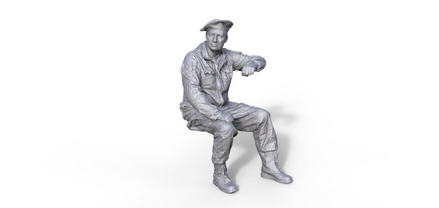 Passenger Russian soldier Typ B Modelo de impresión 3D .c4d .max .obj .3ds .fbx .stl .blend 
