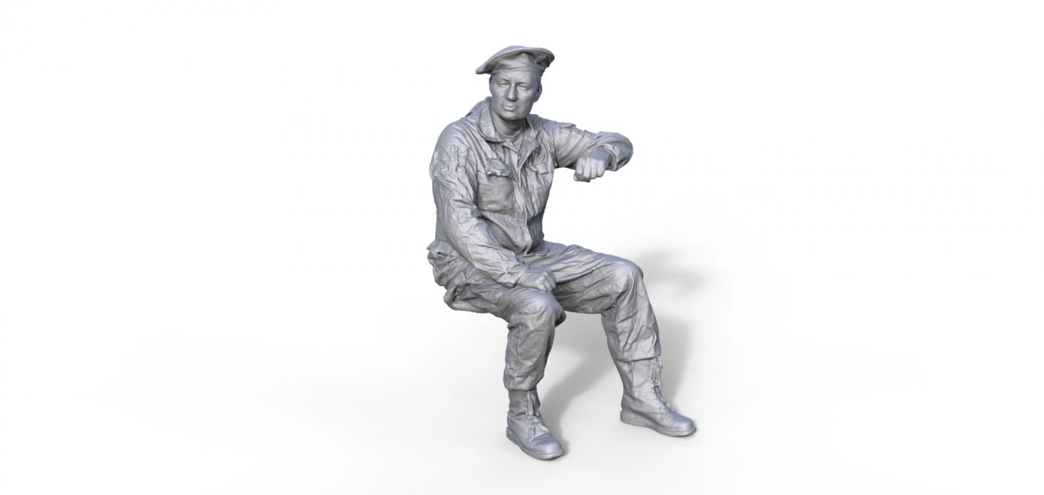 Passenger Russian soldier Typ B 3D Print Model .c4d .max .obj .3ds .fbx .stl .blend