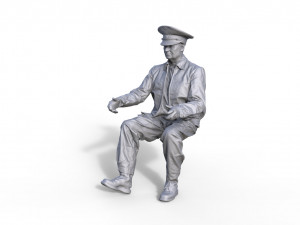 Russian soldier driver figure Modelo de Impressão 3D