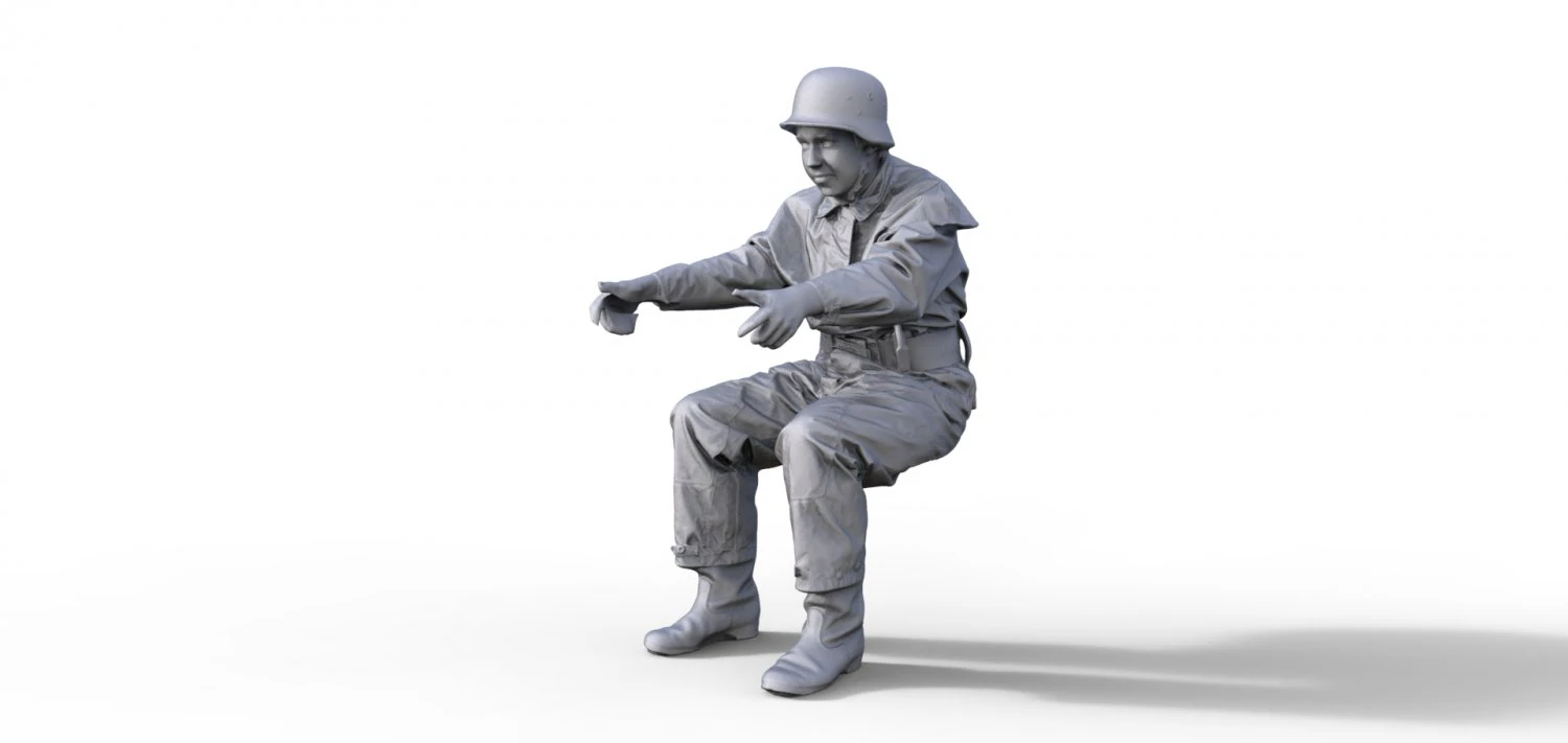Fire brigade figure GDR Typ 916 3D Print Model .c4d .max .obj .3ds .fbx .stl .blend