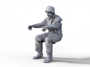 Fire brigade figure GDR Typ 916 3D Print Model