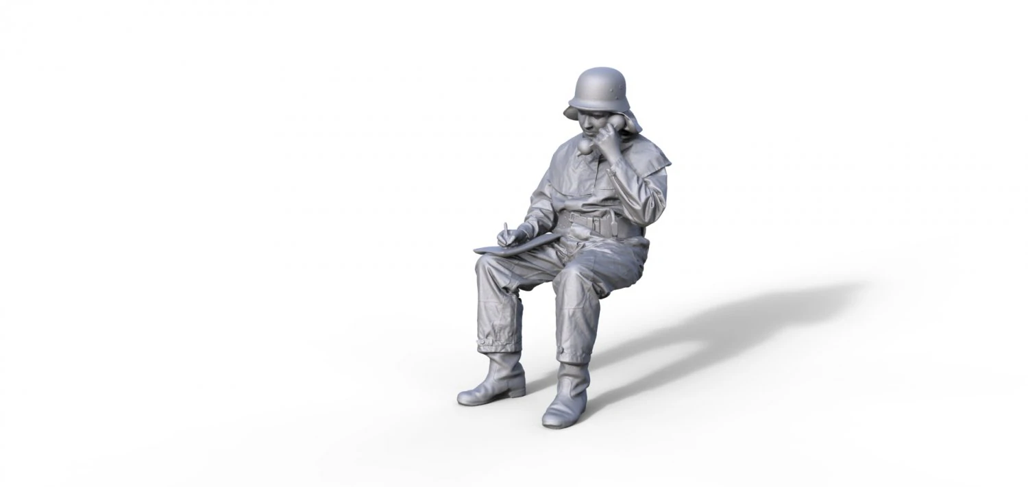 Fire brigade figure GDR Typ 917 3D Print Model .c4d .max .obj .3ds .fbx .stl .blend