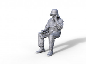 Fire brigade figure GDR Typ 917 3D Print Model