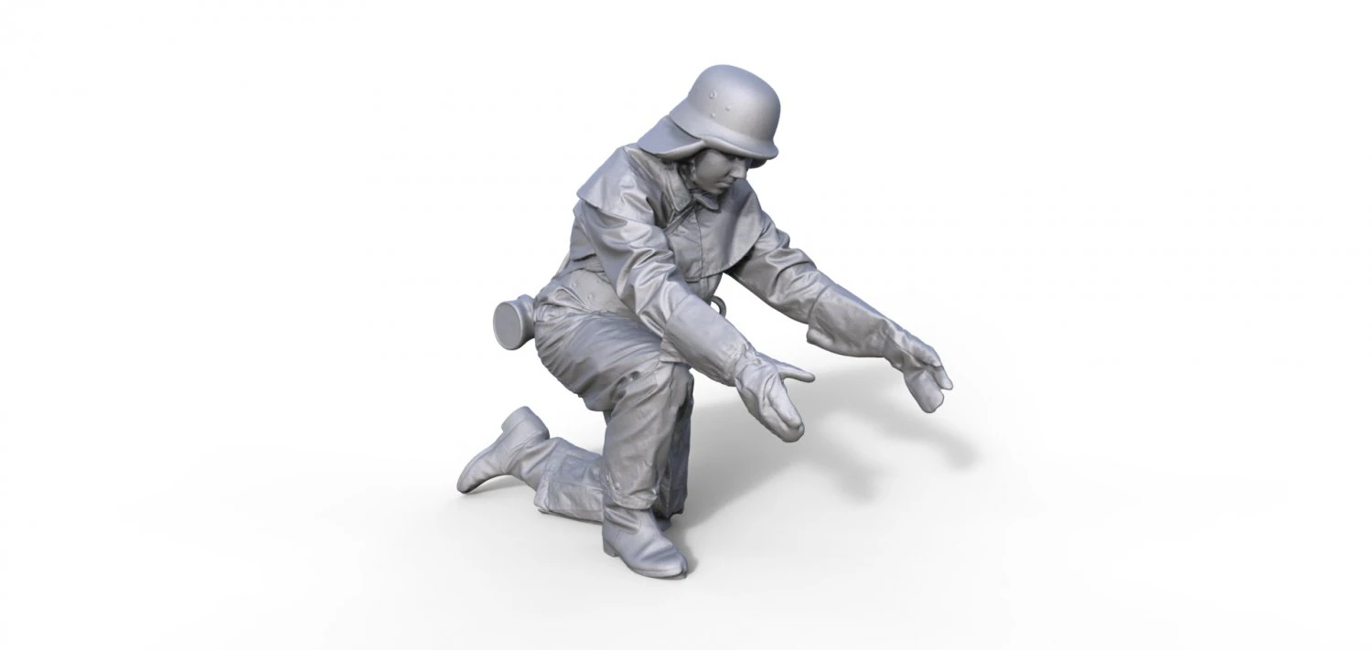 Fire brigade figure GDR Typ 915 3D Print Model .c4d .max .obj .3ds .fbx .stl .blend 