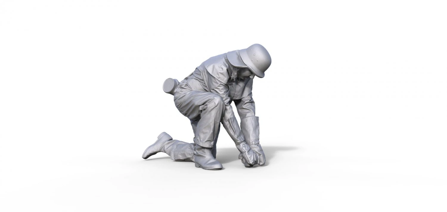 Fire brigade figure GDR Typ 914 3D Print Model .c4d .max .obj .3ds .fbx .stl .blend 