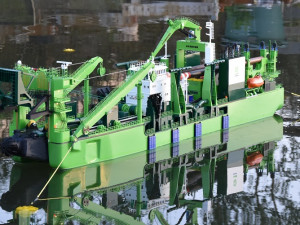 D Artagnan Dredger excavator Ship cutting suction dredger Vessel 3D Print Model