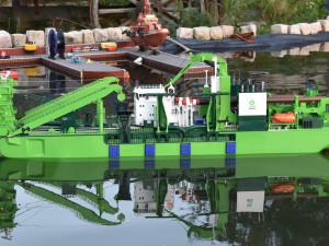 D Artagnan Dredger excavator Ship cutting suction dredger Vessel Modelo de impresión 3D