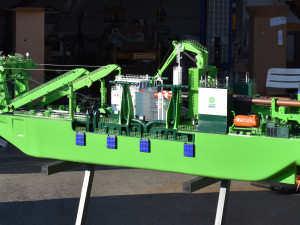 D Artagnan Dredger excavator Ship cutting suction dredger Vessel Modelo de impresión 3D