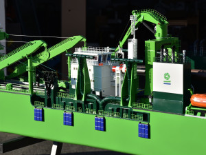 D Artagnan Dredger excavator Ship cutting suction dredger Vessel Modelo de impresión 3D