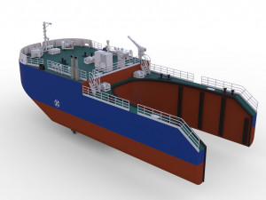 Detachable icebreaking bow Self propelled for Tug Boat 1-32 Vessel Modelo de impresión 3D