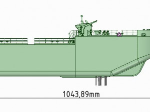 Detachable icebreaking bow Self propelled for Tug Boat 1-32 Vessel Modelo de impresión 3D