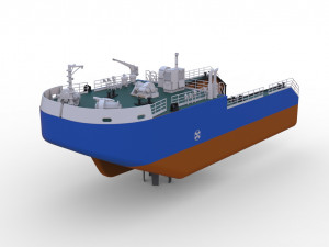 Detachable icebreaking bow Self propelled for Tug Boat 1-50 Vessel 3D 프린트 모델