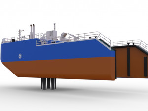 Detachable icebreaking bow Self propelled for Tug Boat 1-50 Vessel 3D 프린트 모델