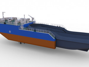 Detachable icebreaking bow Self propelled for Tug Boat 1-50 Vessel 3D 프린트 모델