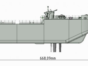 Detachable icebreaking bow Self propelled for Tug Boat 1-50 Vessel 3D 프린트 모델