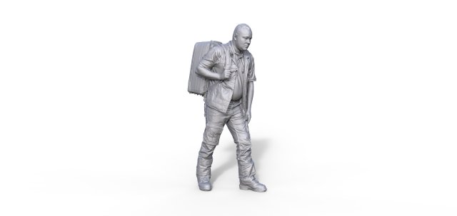 Paramedic figure 3D 打印模型 .c4d .max .obj .3ds .fbx .stl .blend 