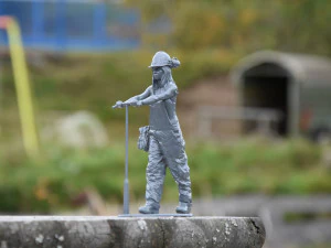 Figure firefighter Nicole 3D Print Model