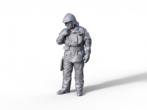 Figure firefighter Andre B 3D Print Model