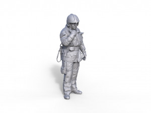 Figure firefighter Andre B 3D Print Model
