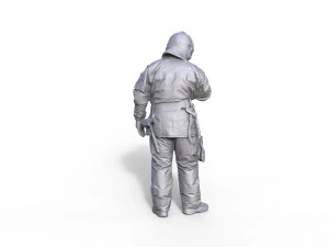 Figure firefighter Andre B 3D Print Model